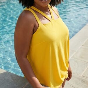 Magicsuit Bright Yellow Strappy Bikini Top